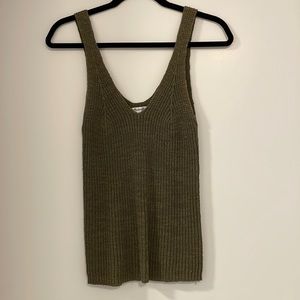 Madewell Monterey Sweater Tank, Size S, Green